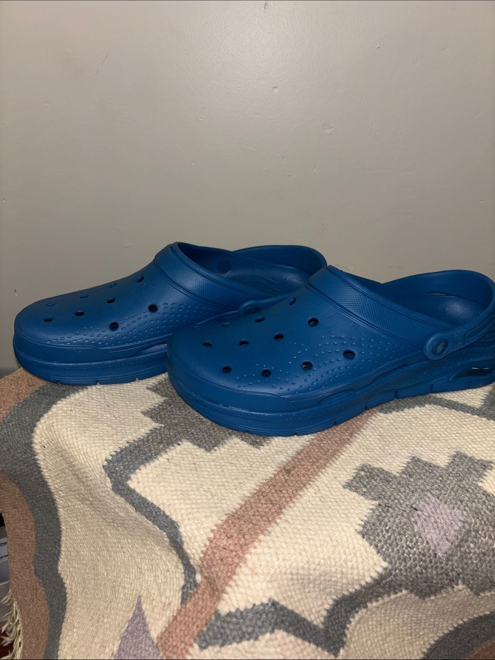 Skechers Royal Blue Foam Slip-On Clogs